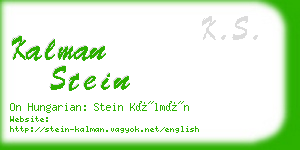 kalman stein business card